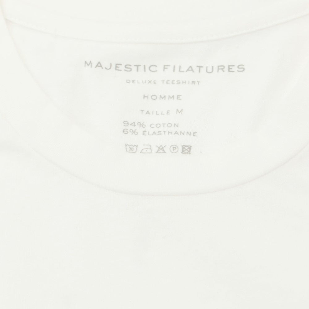 【新品】マジェスティック フィラチュール オム MAJESTIC FILATURES HOMME コットン クルーネック 長袖Ｔシャツ ホワイト【サイズM】【WHT】【S/S/A/W】【状態ランクN】【メンズ】
[APD]