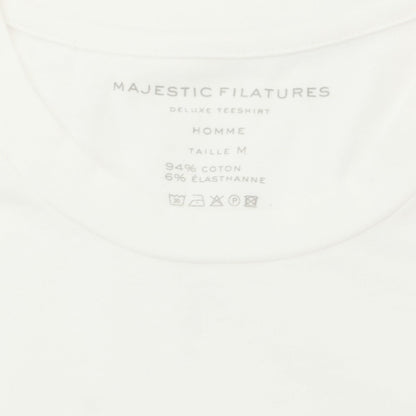 【新品】マジェスティック フィラチュール オム MAJESTIC FILATURES HOMME コットン クルーネック 長袖Ｔシャツ ホワイト【サイズM】【WHT】【S/S/A/W】【状態ランクN】【メンズ】
[APD]