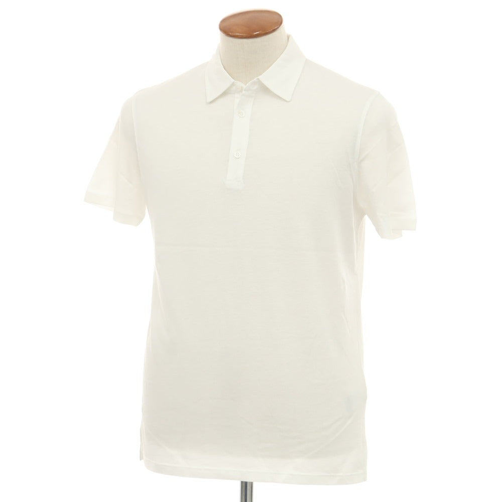[New] MAJESTIC FILATURES HOMME Lyocell Cotton Short Sleeve Polo Shirt White [Size M] [WHT] [S/S] [Condition Rank N] [Men&