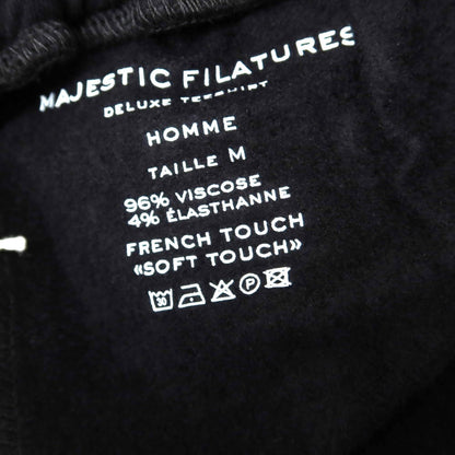 【新品】マジェスティック フィラチュール オム MAJESTIC FILATURES HOMME レーヨン 裏起毛 イージーパンツ ブラック【サイズM】【BLK】【A/W】【状態ランクN】【メンズ】