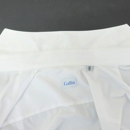 【中古】ガリア GALLIA コットン ホリゾンタルカラー ドレスシャツ ホワイト【サイズ38】【WHT】【S/S/A/W】【状態ランクC】【メンズ】