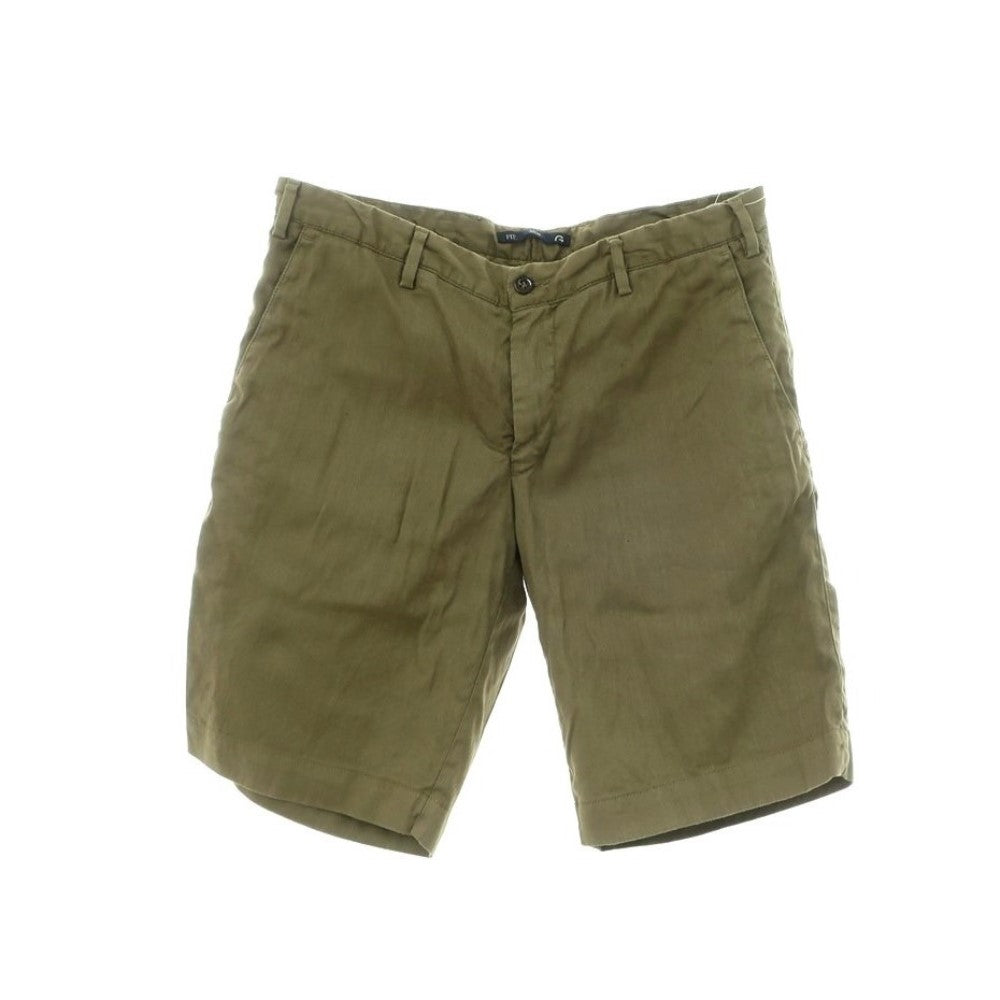 【中古】ジェルマーノ GERMANO ストレッチリネンコットン ショートパンツ オリーブ【 48 】【 状態ランクC 】【 メンズ 】