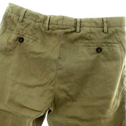 【中古】ジェルマーノ GERMANO ストレッチリネンコットン ショートパンツ オリーブ【 48 】【 状態ランクC 】【 メンズ 】