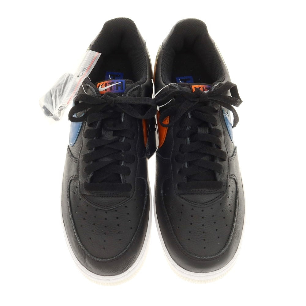 【中古】【未使用】キス KITH × NIKE AIR FORCE 1 レザー スニーカー ブラック【 27cm 】【 状態ランクS 】【 メンズ 】