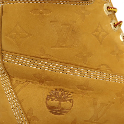 [Used] Louis Vuitton LOUIS VUITTON x Timberland 6-IN Nubuck Ankle Boots Beige [US9] [Condition Rank A] [Men&