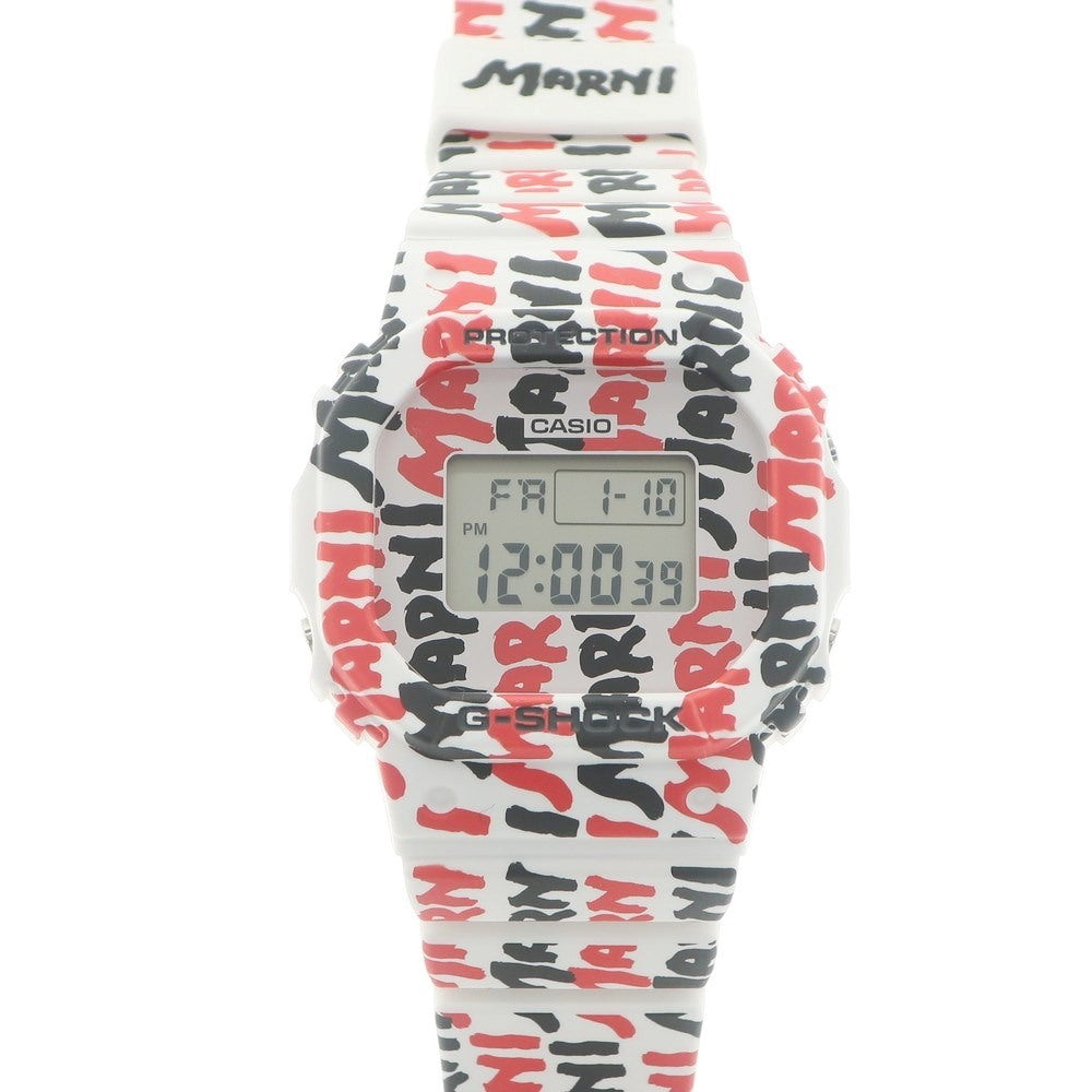 【中古】【未使用】マルニ MARNI × G-SHOCK 2024年秋冬 コラボ 腕時計 ホワイトxレッド【 状態ランクS 】【 メンズ 】