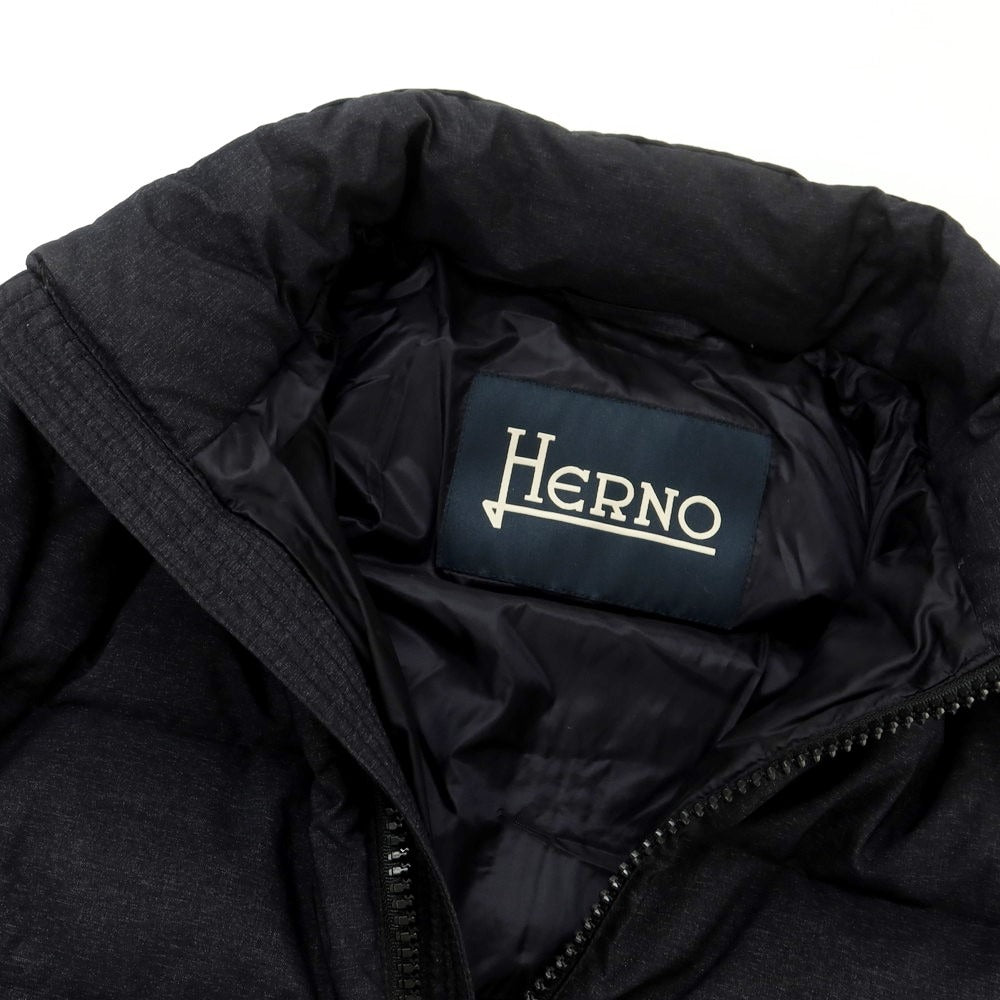 【中古】ヘルノ Herno ナイロンポリエステル ダウンコート ダークグレー【 46 】【 状態ランクC 】【 メンズ 】