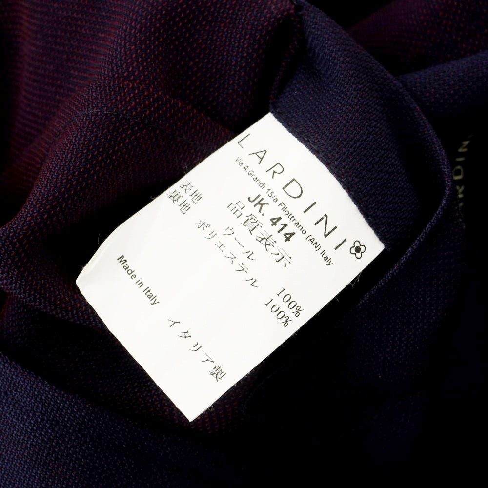 【中古】ラルディーニ LARDINI easy wear ウール テーラードジャケット ネイビー【 46 】【 状態ランクB 】【 メンズ 】