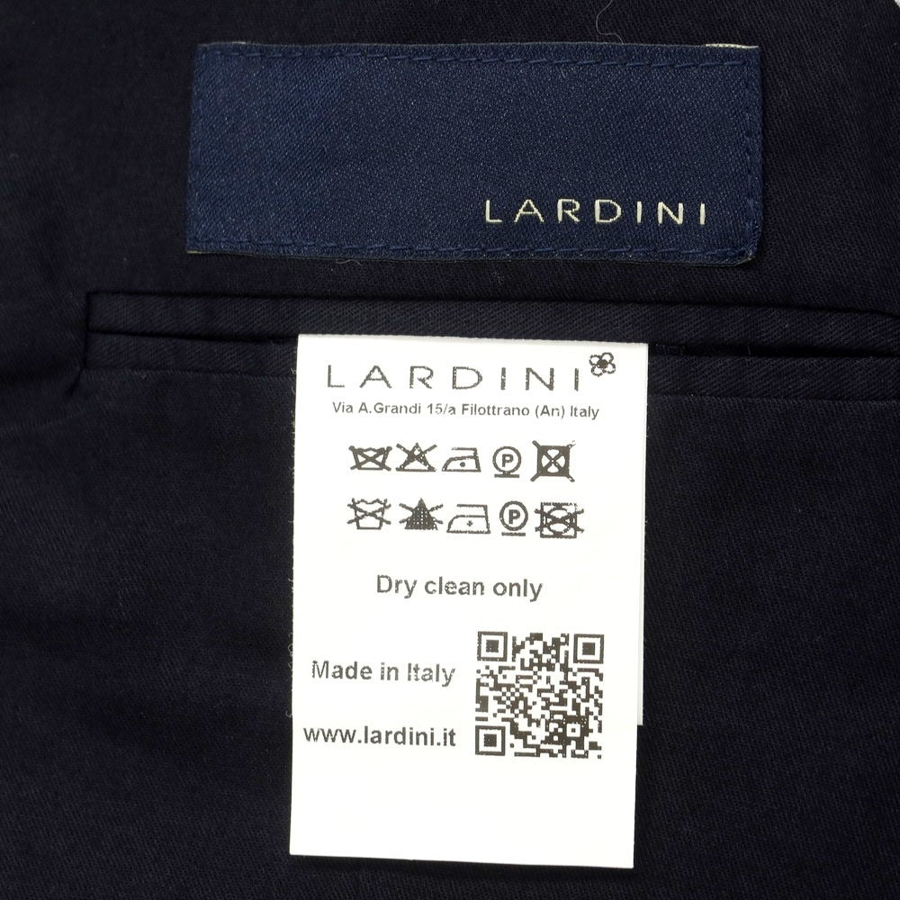 【中古】ラルディーニ LARDINI ウール ベスト ドレス系ジレ グレージュxダークブラウン×ネイビー【サイズ46】【GRY】【A/W】【状態ランクB】【メンズ】