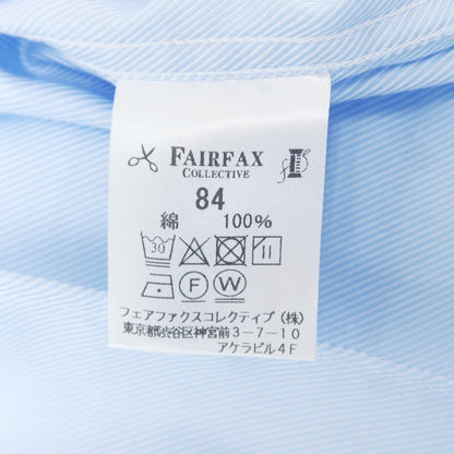 【中古】【未使用】フェアファクス FAIRFAX コットン ワイドカラー ドレスシャツ ライトブルー【サイズ39】【BLU】【S/S/A/W】【状態ランクS】【メンズ】