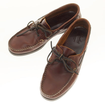 【中古】パラブーツ Paraboot BARTH オイルレザー デッキシューズ ブラウン【 9 】【 状態ランクB 】【 メンズ 】