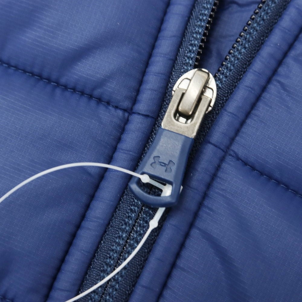 【中古】アンダーアーマー UNDER ARMOUR ナイロン 中綿 フーデッド キルティングブルゾン ネイビー【サイズXL】【 状態ランクC 】【 メンズ 】 [EPD]