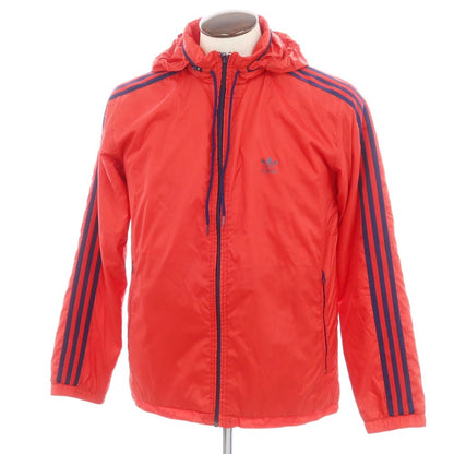 【中古】アディダス adidas ポリエステル ジップアップ 中綿ブルゾン レッド【 L 】【 状態ランクB 】【 メンズ 】