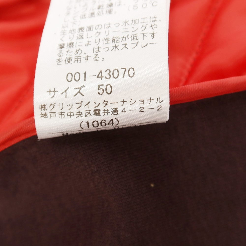 【中古】ヒールクリーク Heal Creak ポリエステル ジップアップ 中綿 ダウンベスト レッドxブラウン系【サイズ50】【 状態ランクA 】【 メンズ 】 [EPD]