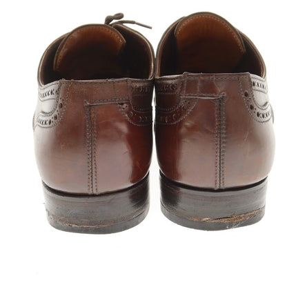 【中古】クロケットアンドジョーンズ CROCKETT&amp;JONES ALKA別注 コードバン ウイングチップ ドレスシューズ ブラウン【 6 1/2 D 】【 状態ランクC 】【 メンズ 】