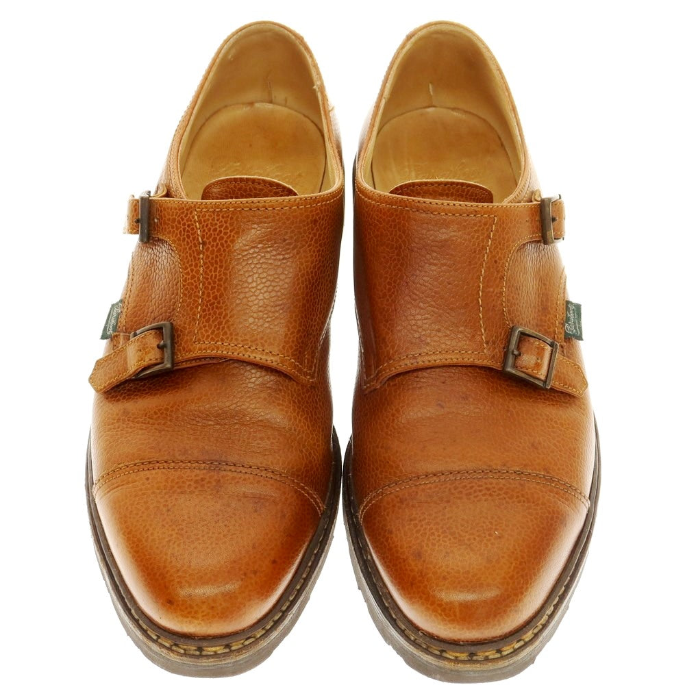 【中古】パラブーツ Paraboot WILLIAM ダブルモンク ドレスシューズ ライトブラウン【 11 】【 状態ランクC 】【 メンズ 】