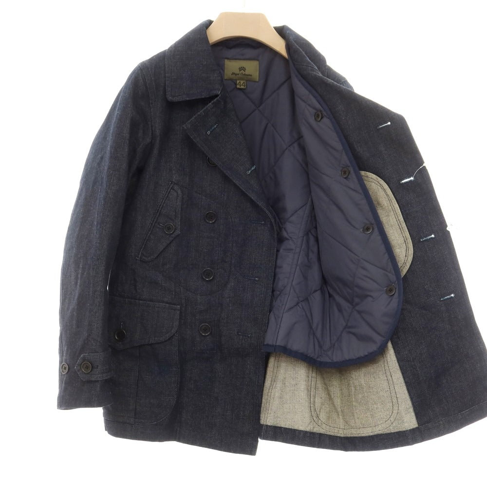 【中古】ナイジェルケーボン Nigel Cabourn コットンデニム キルティングライナー ピーコート ネイビー【 44 】【 状態ランクB 】【 メンズ 】