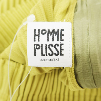 【中古】オム プリッセ イッセイミヤケ HOMME PLISSE ISSEY MIYAKE 2024年秋冬 MONTHLY COLOR OCTOBER プリーツパンツ ティーグリーン【サイズ表記なし（L位）】【GRN】【S/S/A/W】【状態ランクA】【メンズ】