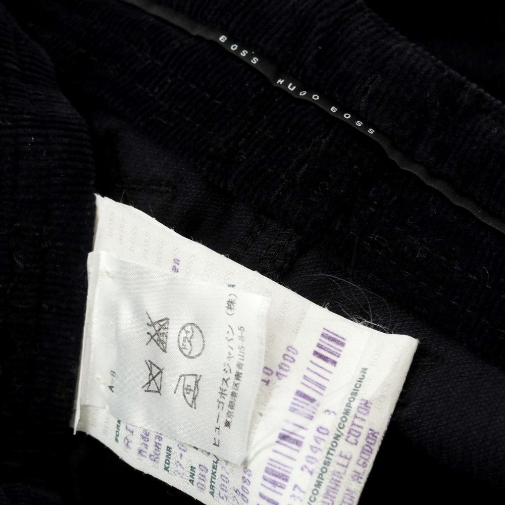 [Used] HUGO BOSS Stretch Cotton Corduroy Pants Black [Size 46] [BLK] [A/W] [Condition Rank B] [Men&