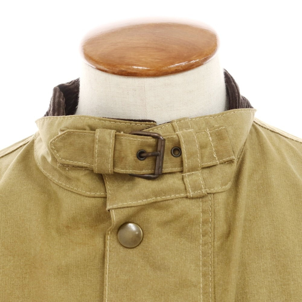 【中古】ベルスタッフ BELSTAFF オイルドコットン スタンドカラー ワークジャケット ベージュ【 M 】【 状態ランクC 】【 メンズ 】