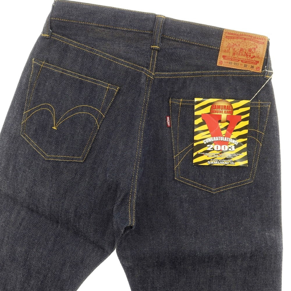 【中古】【未使用】サムライ ジーンズ SAMURAI JEANS 阪神タイガース優勝記念モデル ジーンズ デニムパンツ ネイビー【サイズ32】【NVY】【S/S/A/W】【状態ランクS】【メンズ】