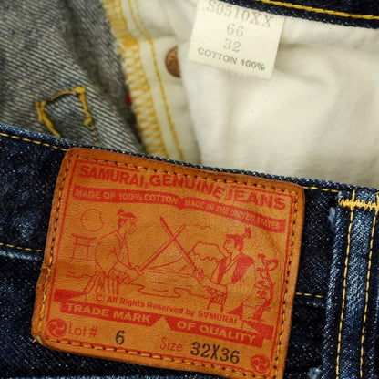 【中古】サムライ ジーンズ SAMURAI JEANS コットン ジーンズ デニムパンツ ネイビー【 32 】【 状態ランクC 】【 メンズ 】