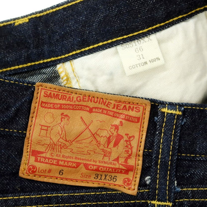 【中古】サムライ ジーンズ SAMURAI JEANS コットン ジーンズ デニムパンツ ネイビー【 31 】【 状態ランクB 】【 メンズ 】