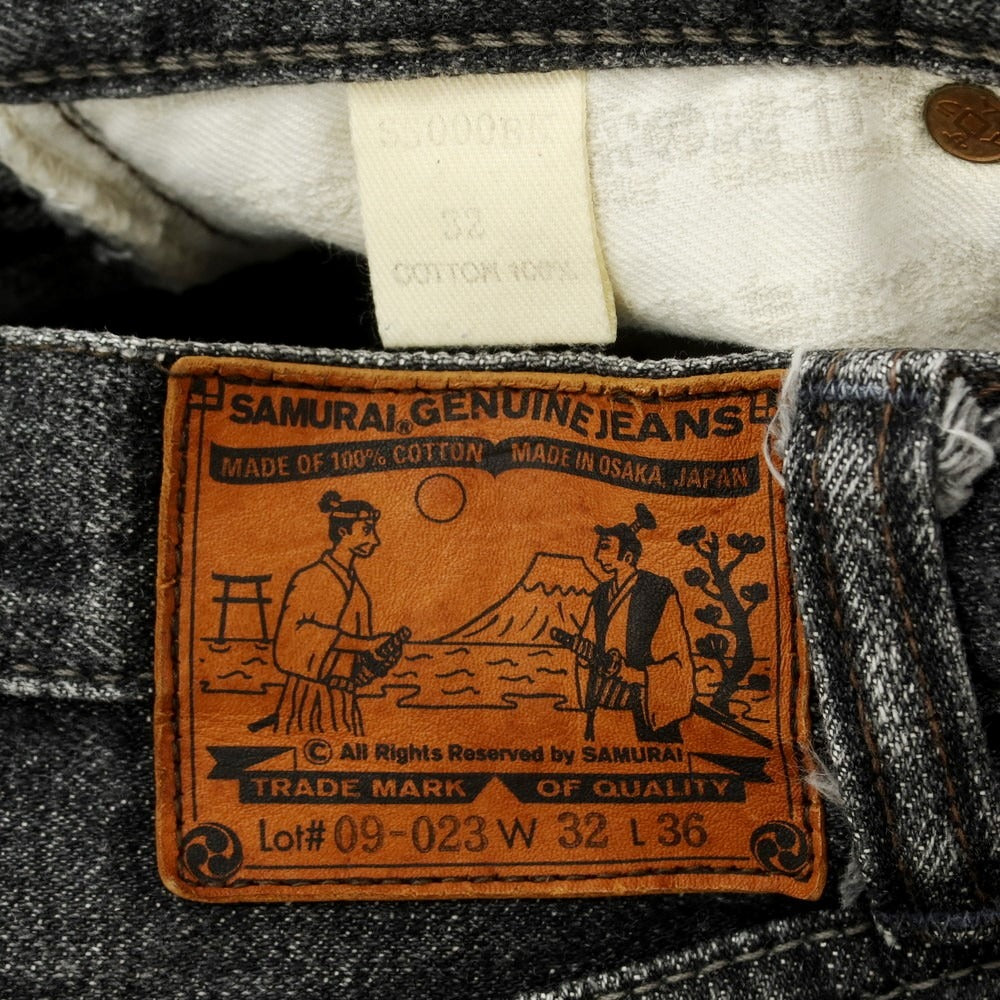 【中古】サムライ ジーンズ SAMURAI JEANS コットン ジーンズ デニムパンツ ブラック【 32 】【 状態ランクC 】【 メンズ 】