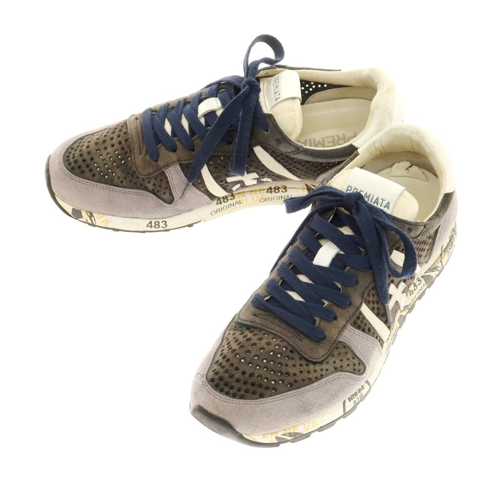 【中古】プレミアータ PREMIATA スエード スニーカー グレー系【 42 】【 状態ランクD 】【 メンズ 】