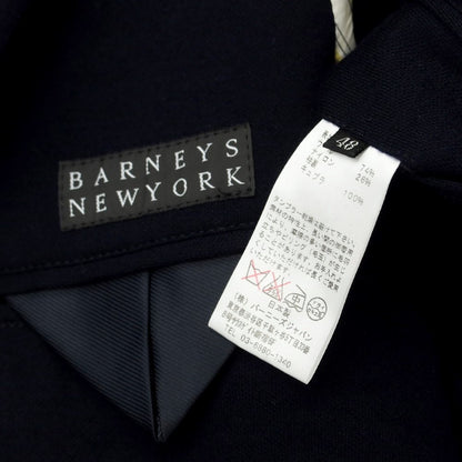 【中古】バーニーズニューヨーク BARNEYS NEWYORK ウールナイロン 3つボタン カジュアルジャケット ネイビー【 48 】【 状態ランクB 】【 メンズ 】