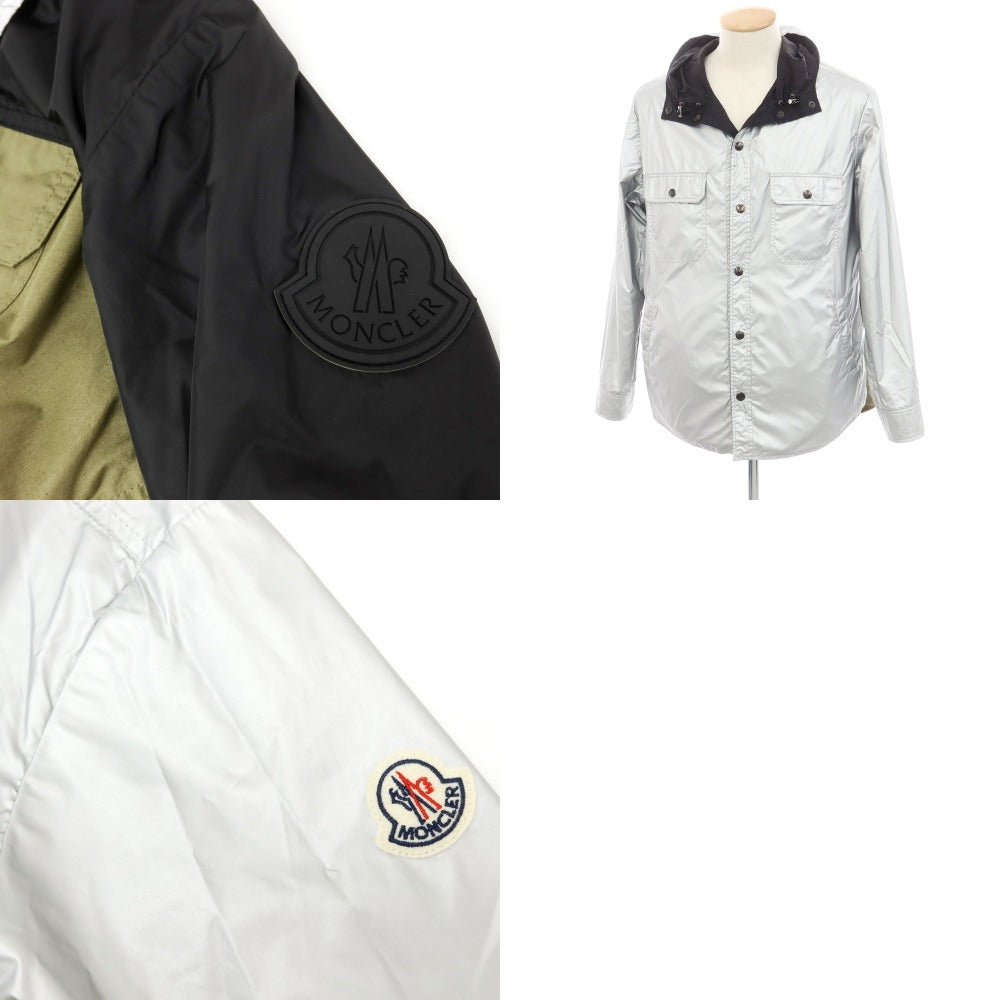 【中古】モンクレール MONCLER DONAN リバーシブル ナイロン コットン マウンテンパーカー オリーブxブラック【サイズ1】【 状態ランクB 】【 メンズ 】 [EPD]
