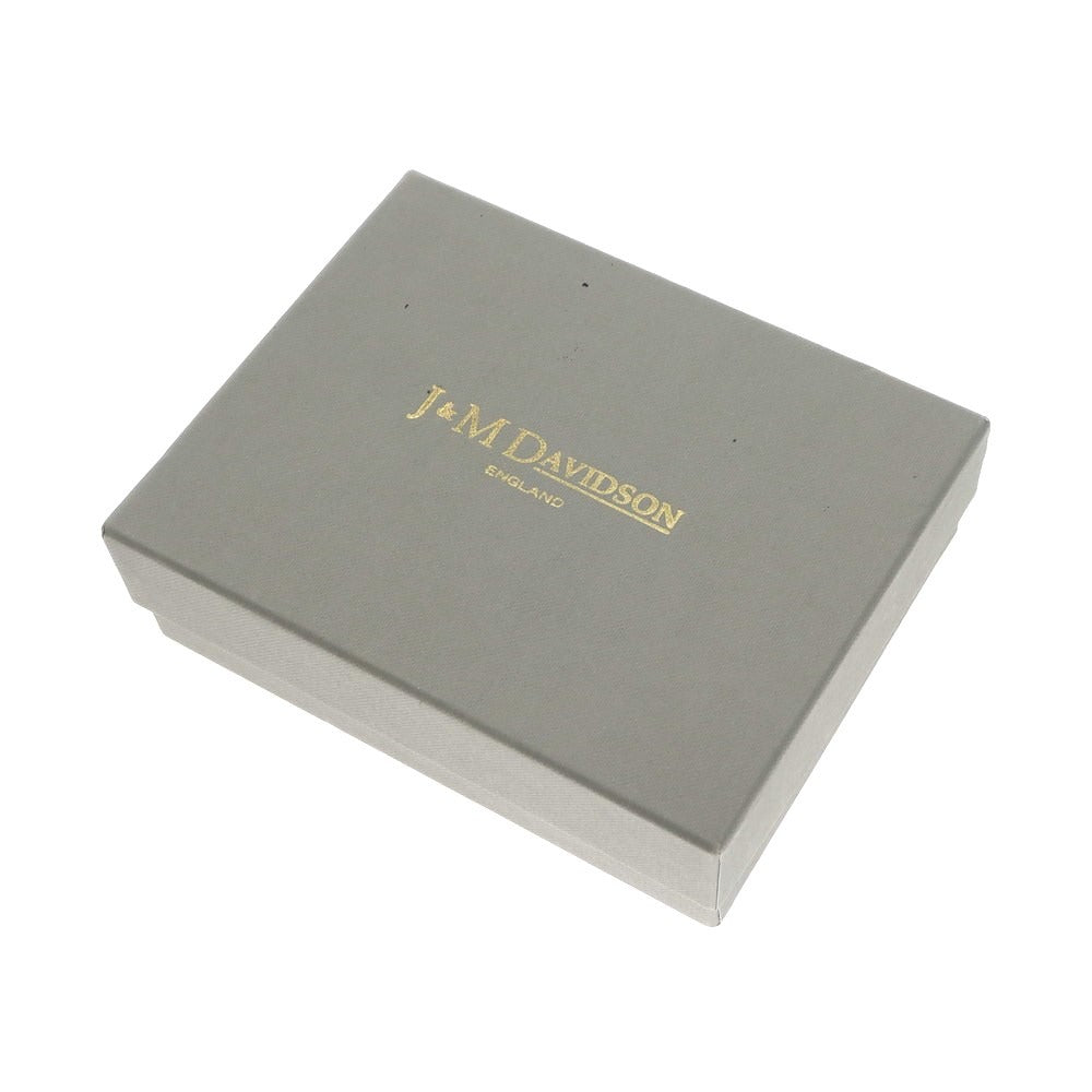 【中古】ジェイアンドエムデヴィッドソン J&amp;M Davidson レザー 三つ折り財布 ネイビーxダークレッド【 状態ランクA 】【 ユニセックス 】 [EPD]