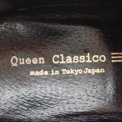 【中古】クインクラシコ Queen Classico サイドエラスティック スリッポン ドレスシューズ ブラック【 40 】【 状態ランクC 】【 メンズ 】