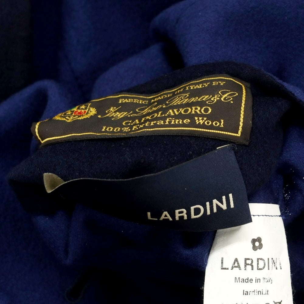 【中古】ラルディーニ LARDINI ウール リバーシブル ダブルブレストコート ネイビーxダークブルー【 46 】【 状態ランクB 】【 メンズ 】