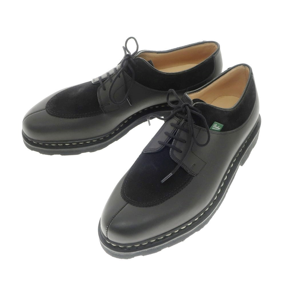 【中古】【未使用】パラブーツ Paraboot AVIGNON コンビ スプリットトゥ ドレスシューズ ブラック【 7 1/2 】【 状態ランクS 】【 メンズ 】