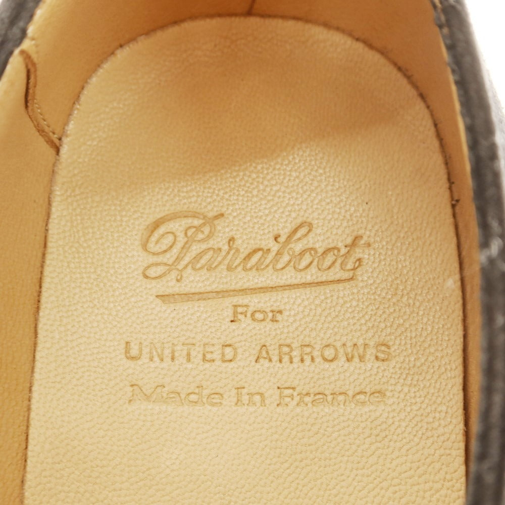 【中古】【未使用】パラブーツ Paraboot UNITED ARROWS別注 VIENNE スエード ドレスシューズ ブラック【 7 1/2F 】【 状態ランクS 】【 メンズ 】