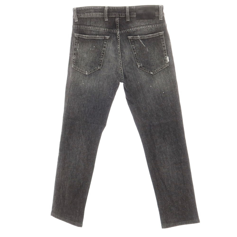 【中古】ピーティートリノ デニム PT TORINO DENIM REGGAE ストレッチ ダメージ加工 ジーンズ デニムパンツ ブラック【 28 】【 状態ランクB 】【 メンズ 】