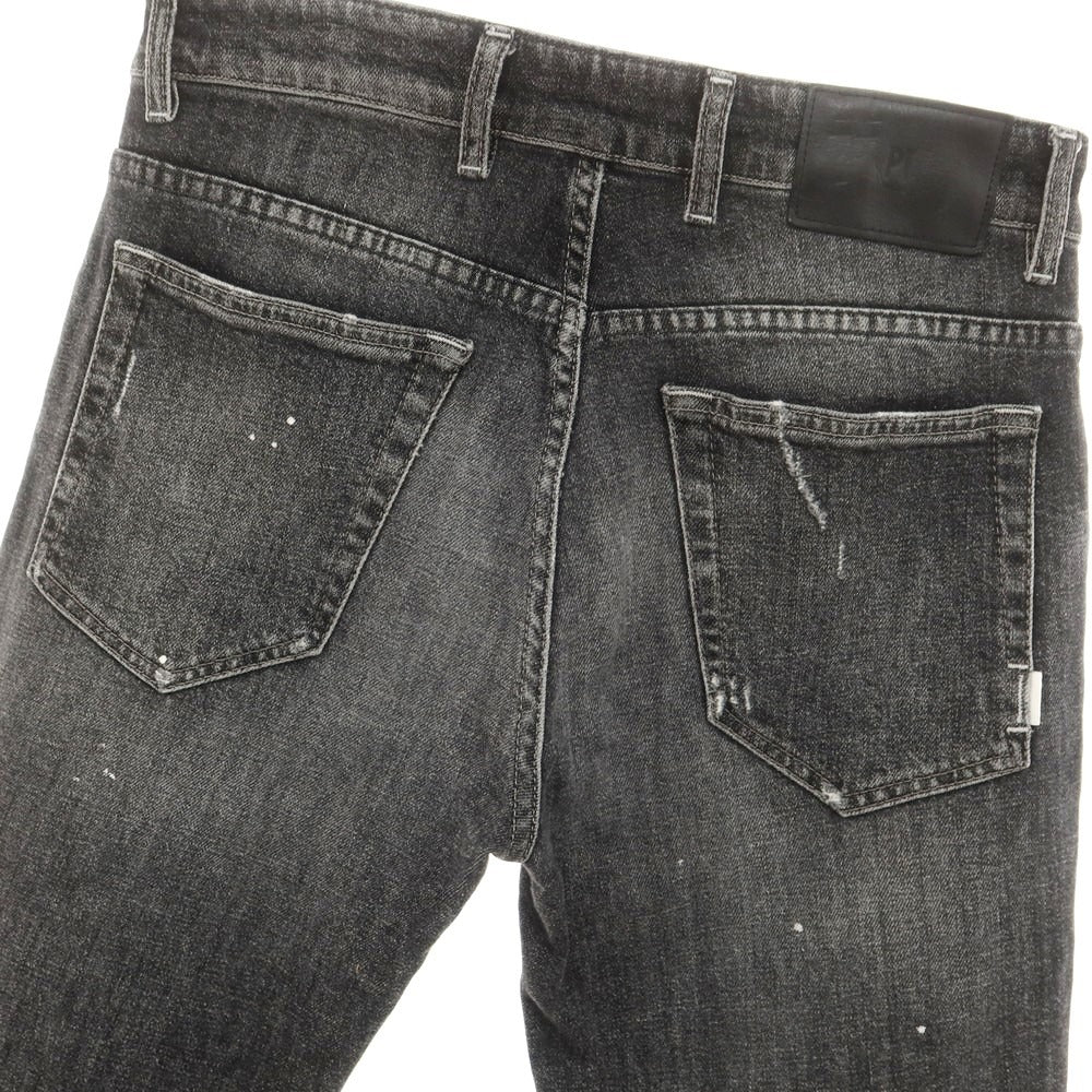 【中古】ピーティートリノ デニム PT TORINO DENIM REGGAE ストレッチ ダメージ加工 ジーンズ デニムパンツ ブラック【 28 】【 状態ランクB 】【 メンズ 】