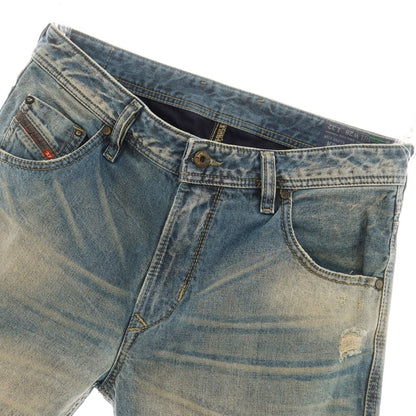 【中古】ディーゼル DIESEL KRAYVER リペア加工 ジーンズ デニムパンツ ブルー【 28 】【 状態ランクC 】【 メンズ 】