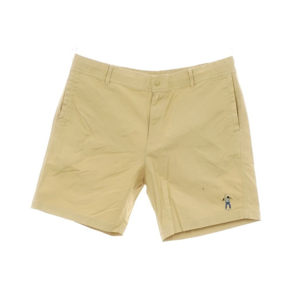 【中古】イーストサイドゴルフ Eastside Golf ストレッチコットンナイロン ショートパンツ イエローベージュ【 2XL 】【 状態ランクC 】【 メンズ 】