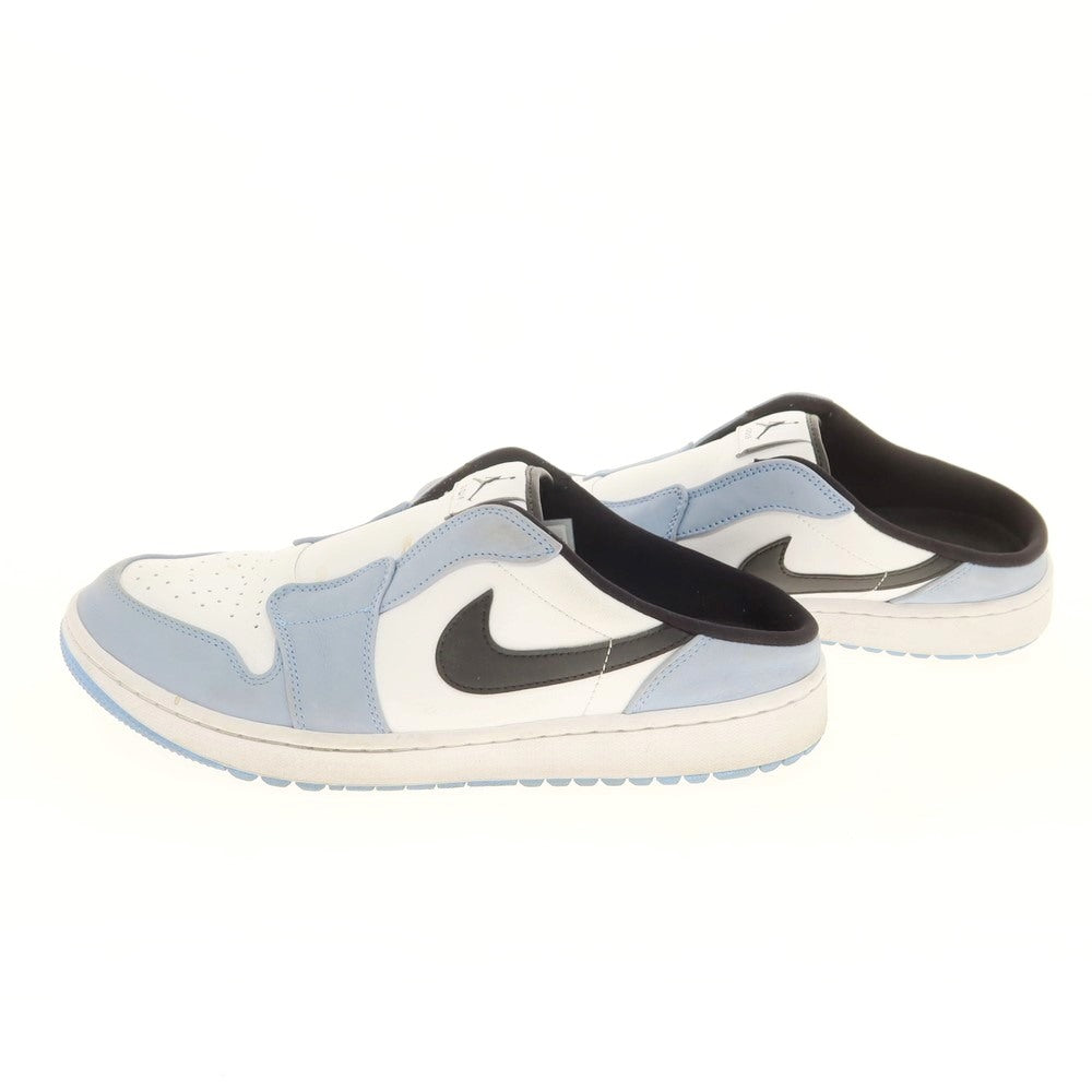 【中古】ナイキ NIKE Air Jordan 1 Mule Golf レザー サンダル ミュール ライトブルーxホワイト【 29cm 】【 状態ランクC 】【 メンズ 】