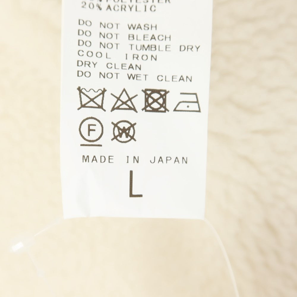 【中古】リパーパス RE-PURPOSE 2024年秋冬 フェイクスエード ボアブルゾン ライトグレー【サイズL】【 状態ランクB 】【 メンズ 】 [EPD]