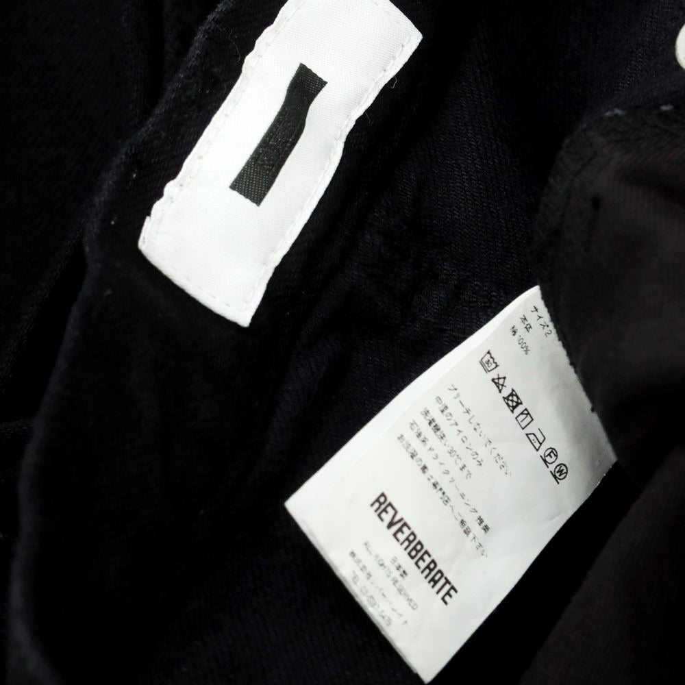 【中古】リバーバレイト REVERBERATE コットン ジーンズ デニムパンツ ブラック【サイズ2】【 状態ランクB 】【 メンズ 】[EPD]