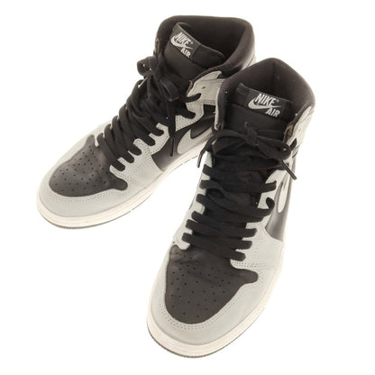 【中古】ナイキ NIKE Air Jordan 1 High OG スニーカー グレーxブラック【 27cm 】【 状態ランクB 】【 メンズ 】