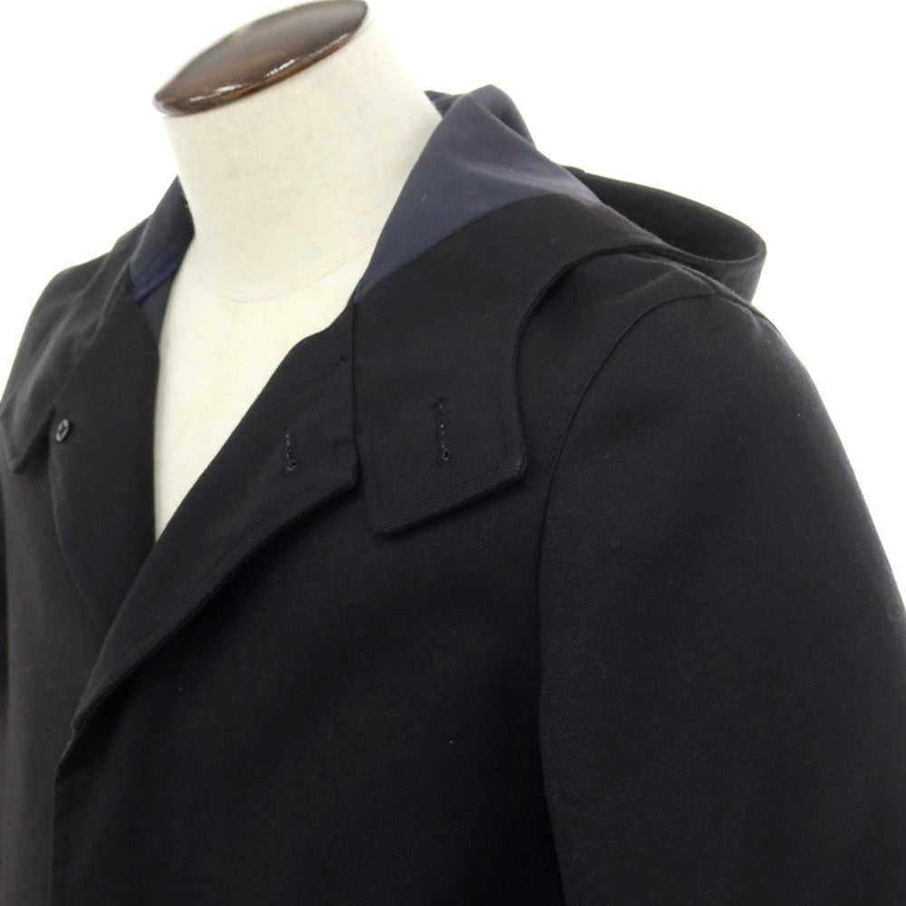 【中古】ジャーナルスタンダード レリューム JOURNAL STANDARD relume ウール フーデッドコート ブラック【サイズL】【 状態ランクB 】【 メンズ 】 [EPD]