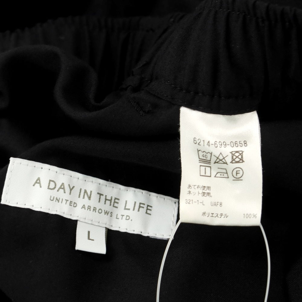 【中古】ア デイ イン ザ ライフ ユナイテッドアローズ a day in the life  united arrows ポリエステル イージーパンツ ブラック【 L 】【 状態ランクB 】【 メンズ 】