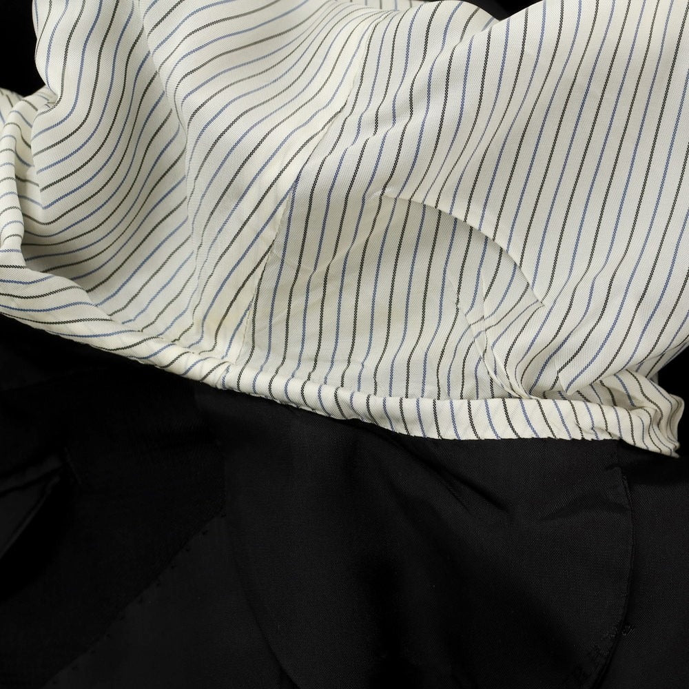 【中古】バーバリーロンドン BURBERRY LONDON SUPER120’S ウール チェック 2B テーラードジャケット ブラック【サイズL】【 状態ランクC 】【 メンズ 】 [EPD]