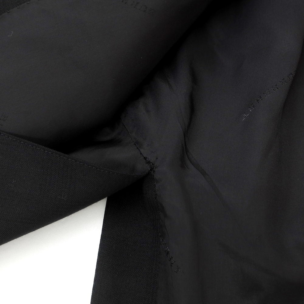 【中古】バーバリーロンドン BURBERRY LONDON SUPER120’S ウール チェック 2B テーラードジャケット ブラック【サイズL】【 状態ランクC 】【 メンズ 】 [EPD]