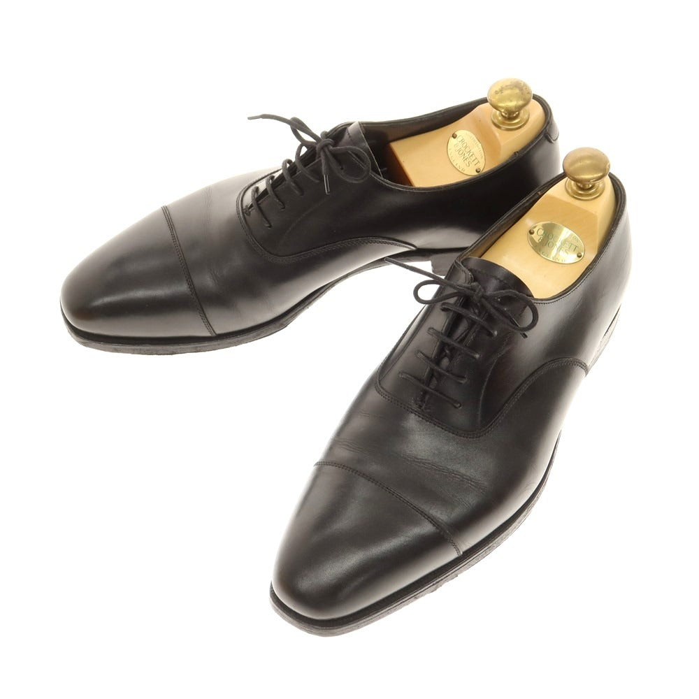 【中古】クロケットアンドジョーンズ CROCKETT&amp;JONES ハンドグレード AUDLEY ストレートチップ ドレスシューズ ブラック【 8E 】【 状態ランクB 】【 メンズ 】