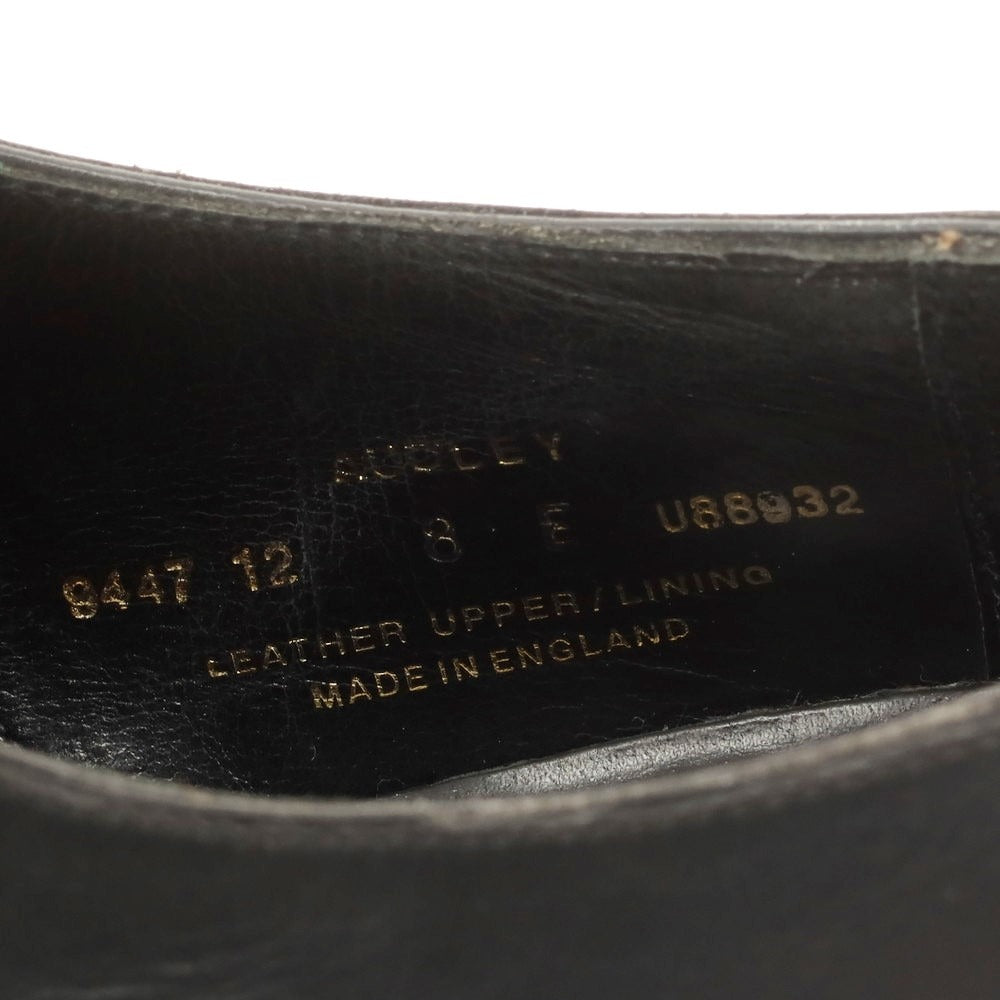 【中古】クロケットアンドジョーンズ CROCKETT&amp;JONES ハンドグレード AUDLEY ストレートチップ ドレスシューズ ブラック【 8E 】【 状態ランクB 】【 メンズ 】